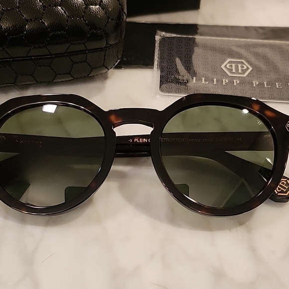 NWT Philipp Plein Black and Brown Sunglasses main image 4